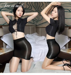 FEE ET MOI Sexy Secretary Costumes (Black) Not Included Tight Skirt